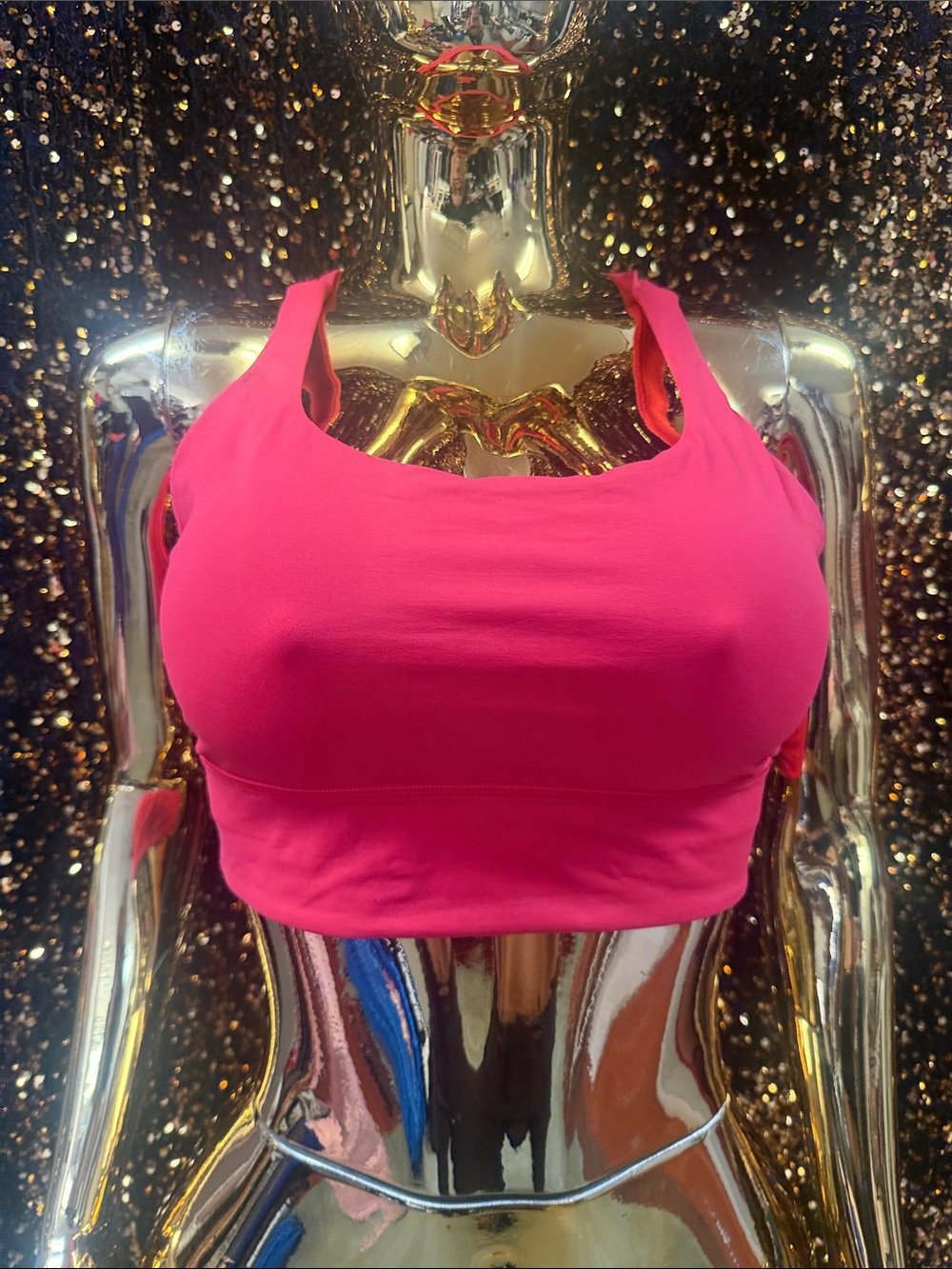 lululemon athletica Hot Pink Longline Seamless Sports Bra